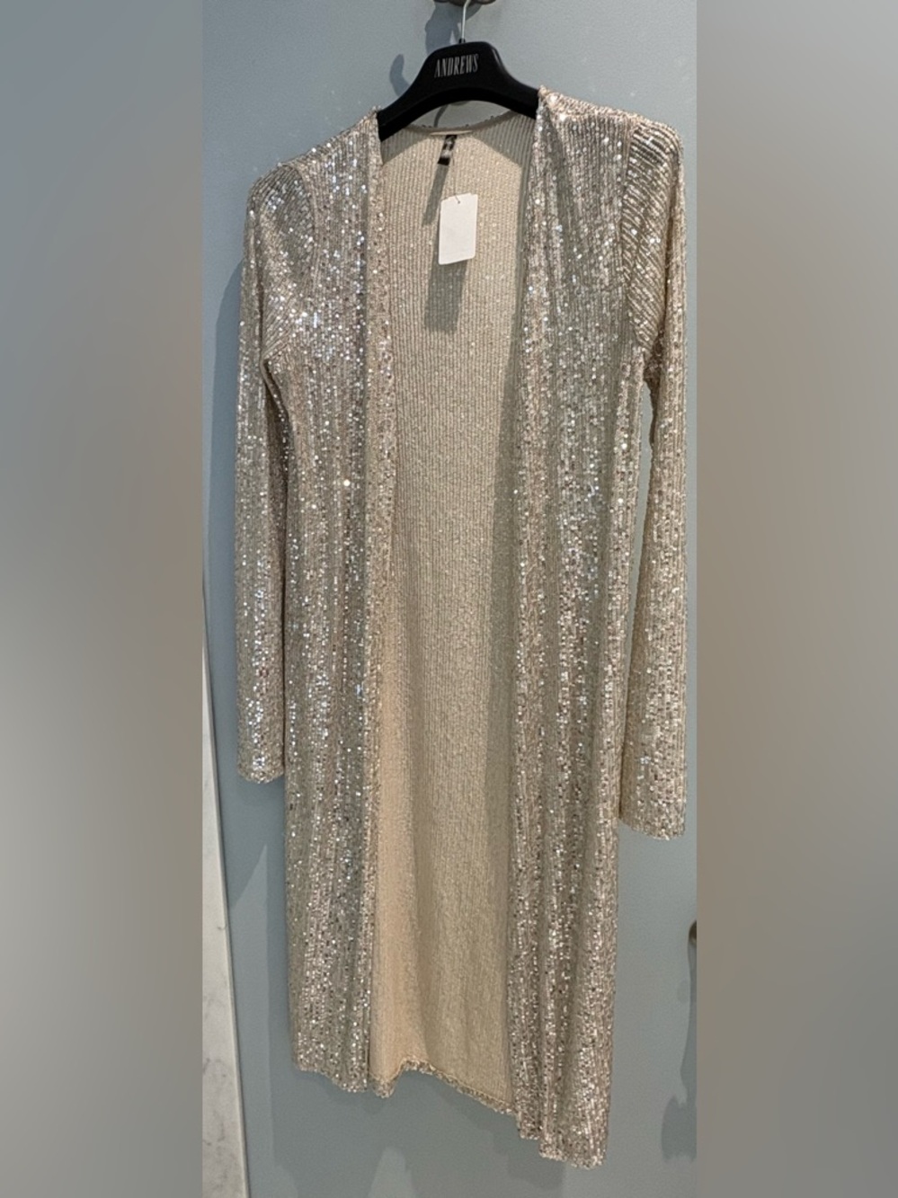 Long sequin jacket
